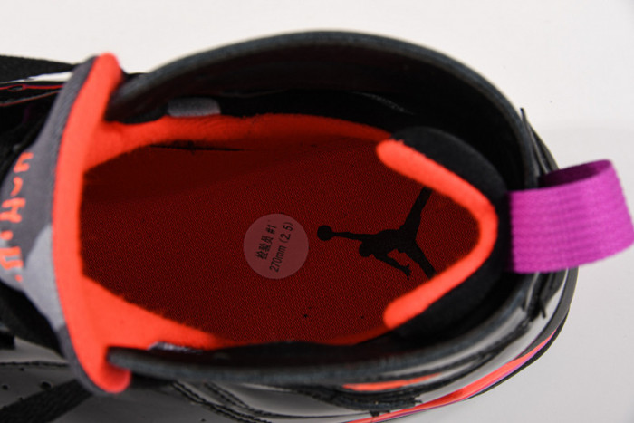 AIR JORDAN 7 RETRO BLACK PATENT 313358-006